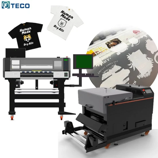 Fabrikverkauf Pet Film DTF-Drucker mit Screen Touch und automatischem Pulverrücklauf-Pulverschüttler für T-Shirt-Digitaldruckmaschine