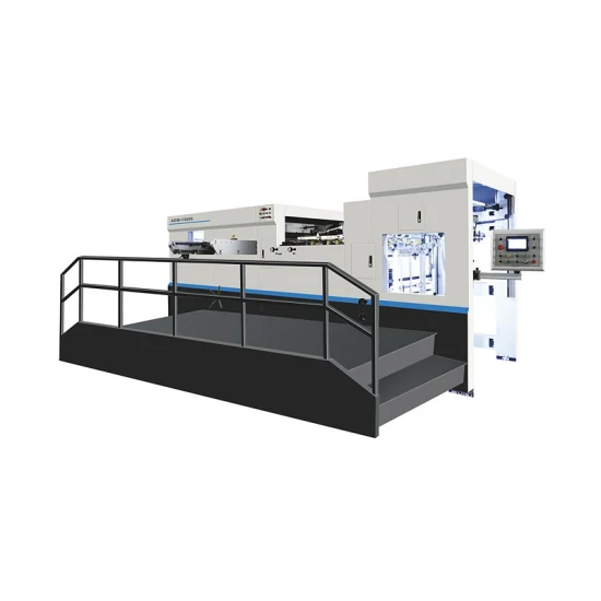 Automatische Breitformat-Flachbett-Kartonpapier-Stanzmaschine mit Kiss-Rilling-Stripping